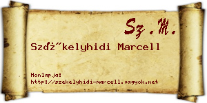 Székelyhidi Marcell névjegykártya