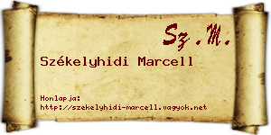 Székelyhidi Marcell névjegykártya