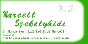 marcell szekelyhidi business card